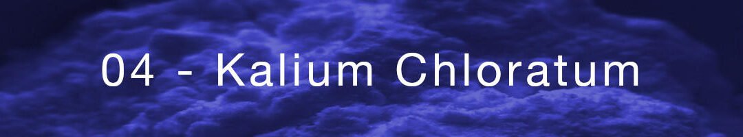 No. 4 – Kalium chloratum – The salt of glands and mucous membranes